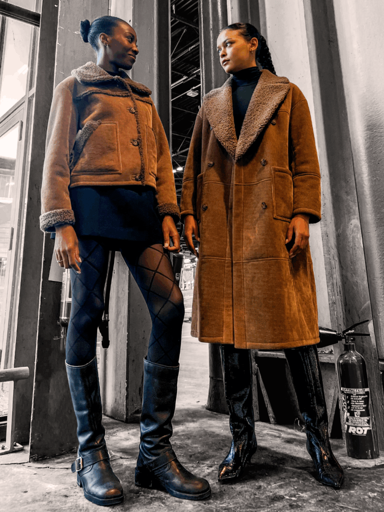 eps faux fur coat and jacket